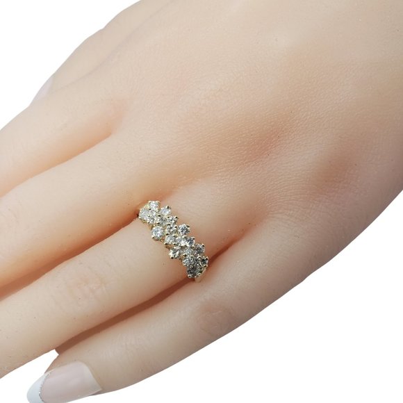 Vintage 10 Karat Yellow Gold and Diamond Ring Size 7 #12262 - Picture 7 of 7